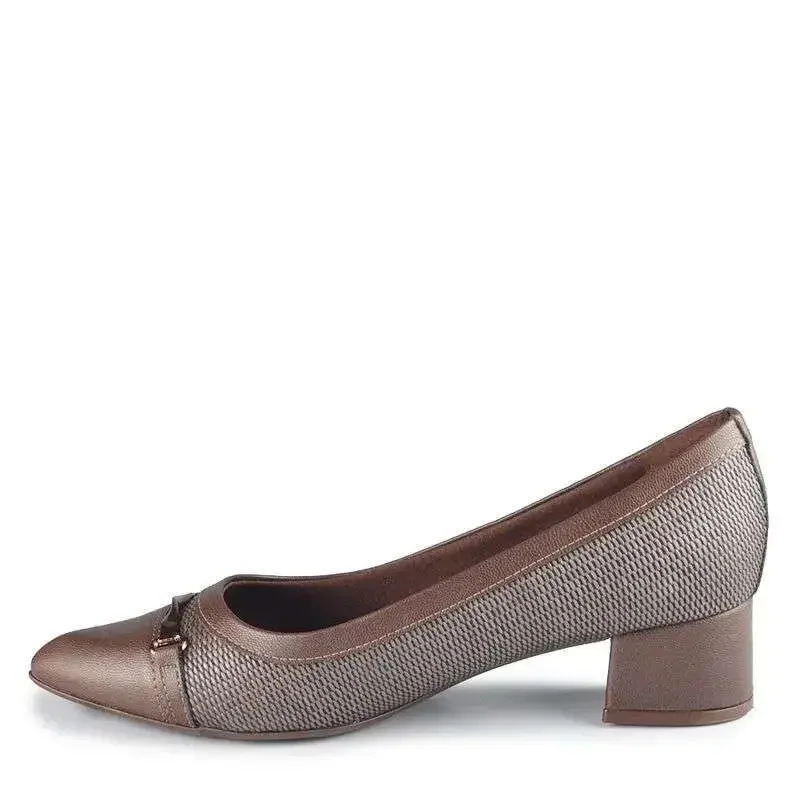 Sapato Piccadilly Taci Feminino - Marrom Marrom 3