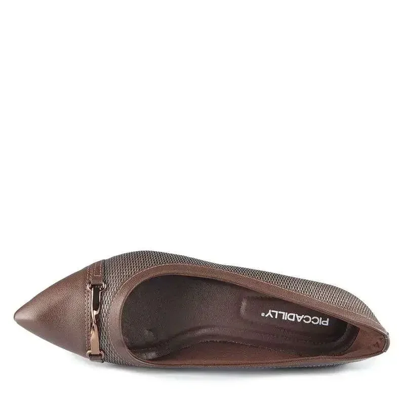 Sapato Piccadilly Taci Feminino - Marrom Marrom 4