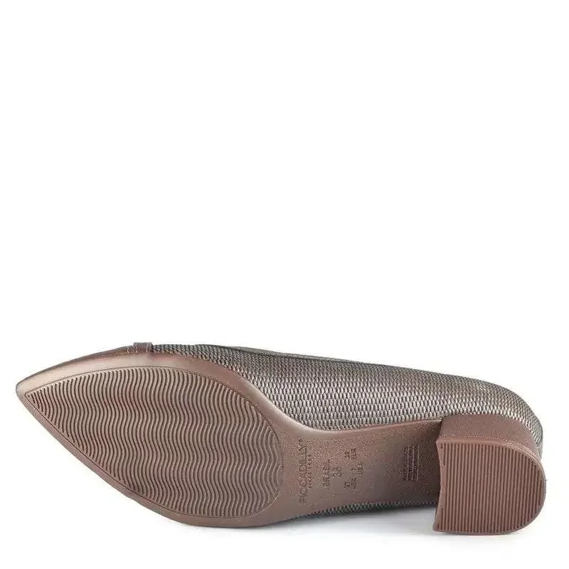 Sapato Piccadilly Taci Feminino - Marrom Marrom 5