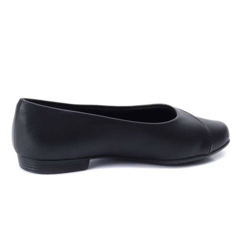Sapatilha Feminina Piccadilly Napa e Verniz Stretch - Preto Preto 3