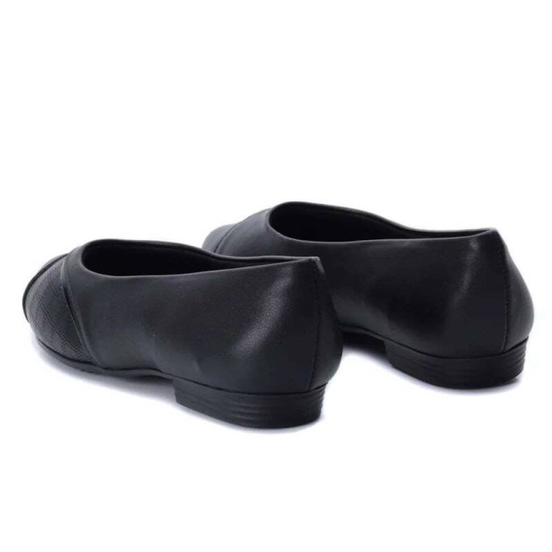 Sapatilha Feminina Piccadilly Napa e Verniz Stretch - Preto Preto 4