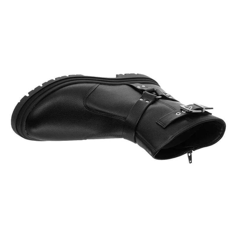Bota Cano Médio Feminina Tratorado Moleca - Preto Preto 4