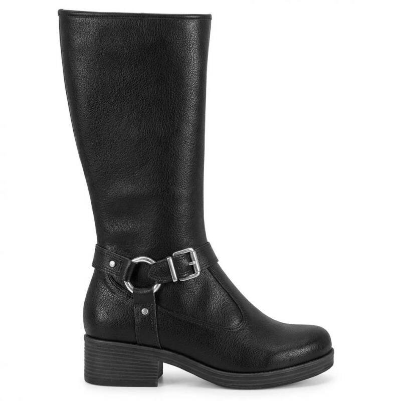 Bota Moleca Cano Alto Preto Feminino 5354202 - Preto