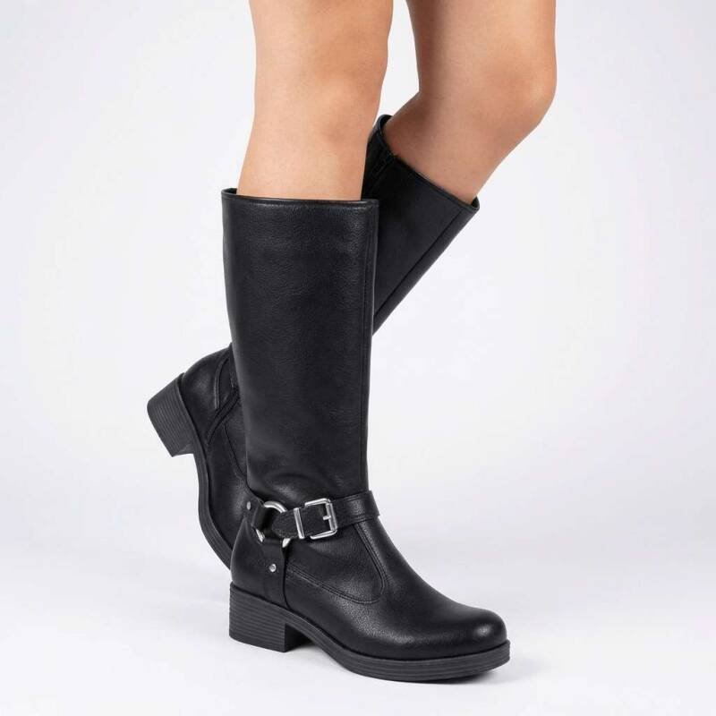 Bota Moleca Cano Alto Preto Feminino 5354202 - Preto Preto 4