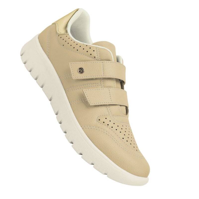Tênis Piccadilly Casual - Feminino - Creme Bege 3