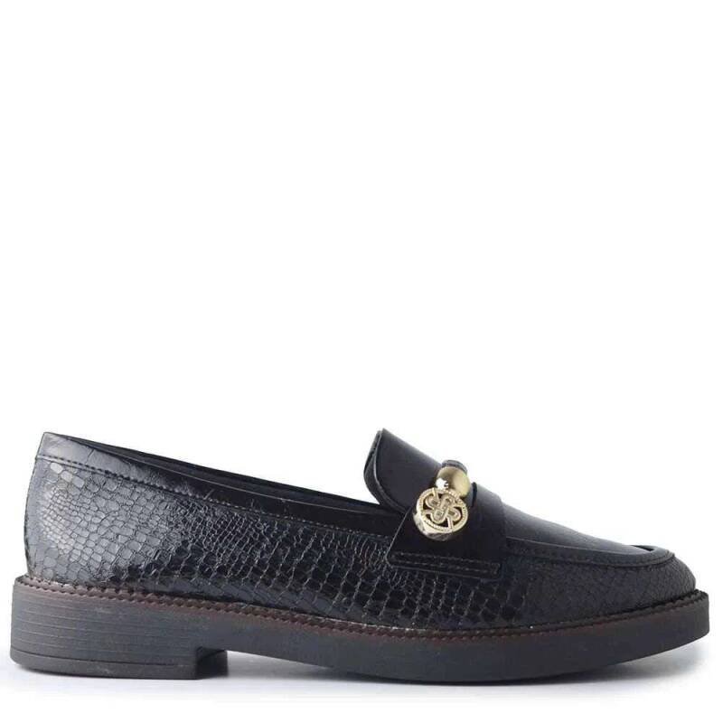 Mocassim Ramarim Croco Feminino - Preto