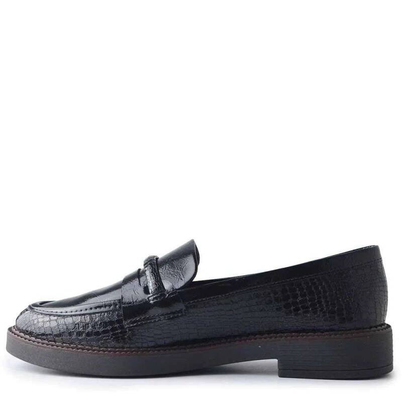 Mocassim Ramarim Croco Feminino - Preto Preto 3