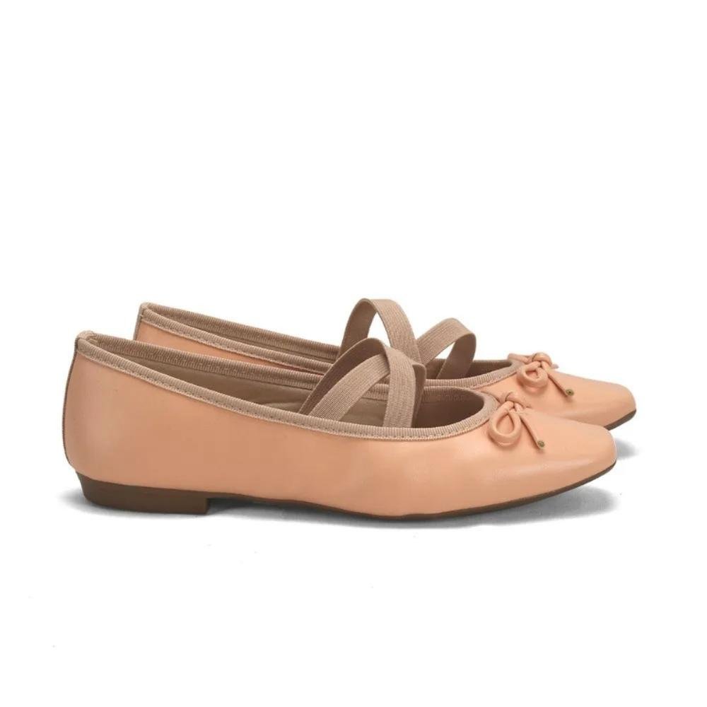 Sapatilha Bailarina Delicadeza e Conforto Feminino Ana Mello Bege 1