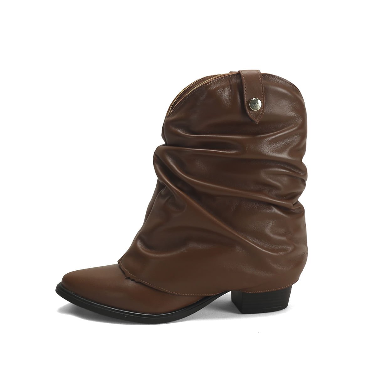 Bota Country Feminina Couro Gola Removível Ana Mello 4