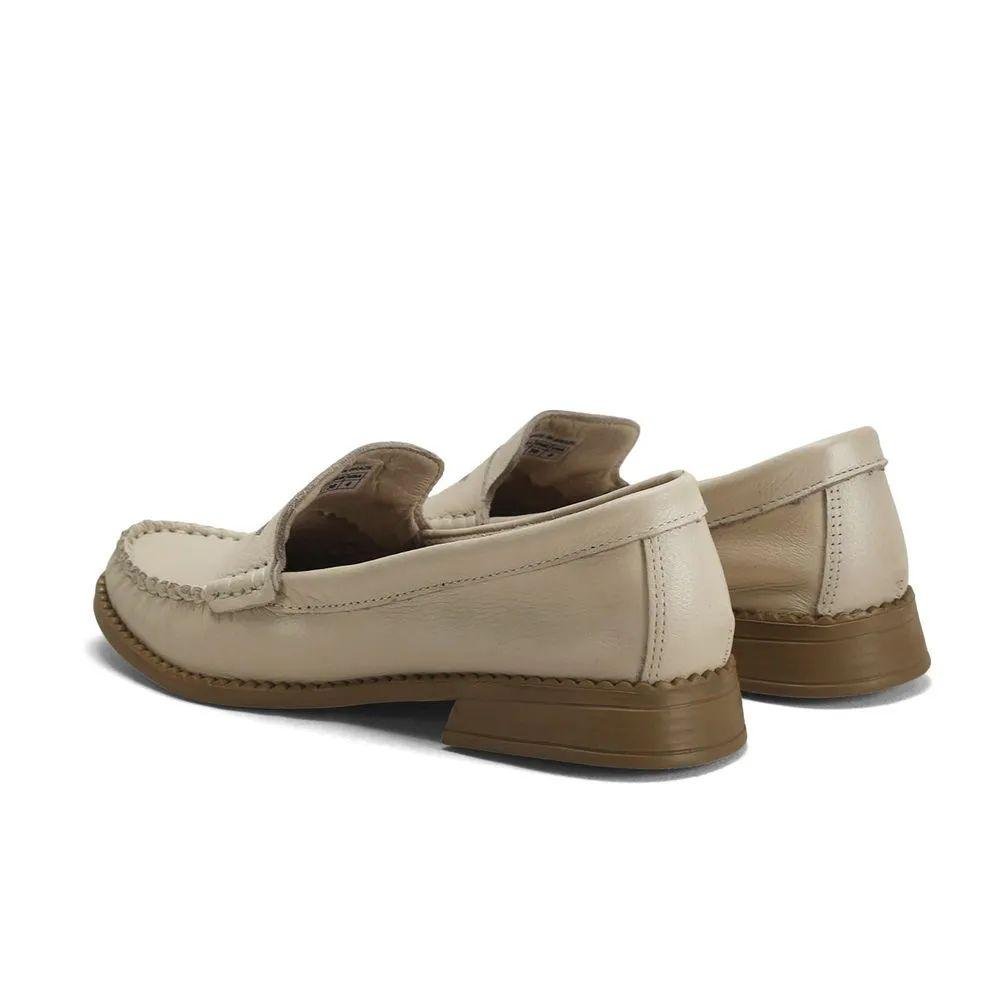 Mocassim clássico em napa fly off white Bege 3