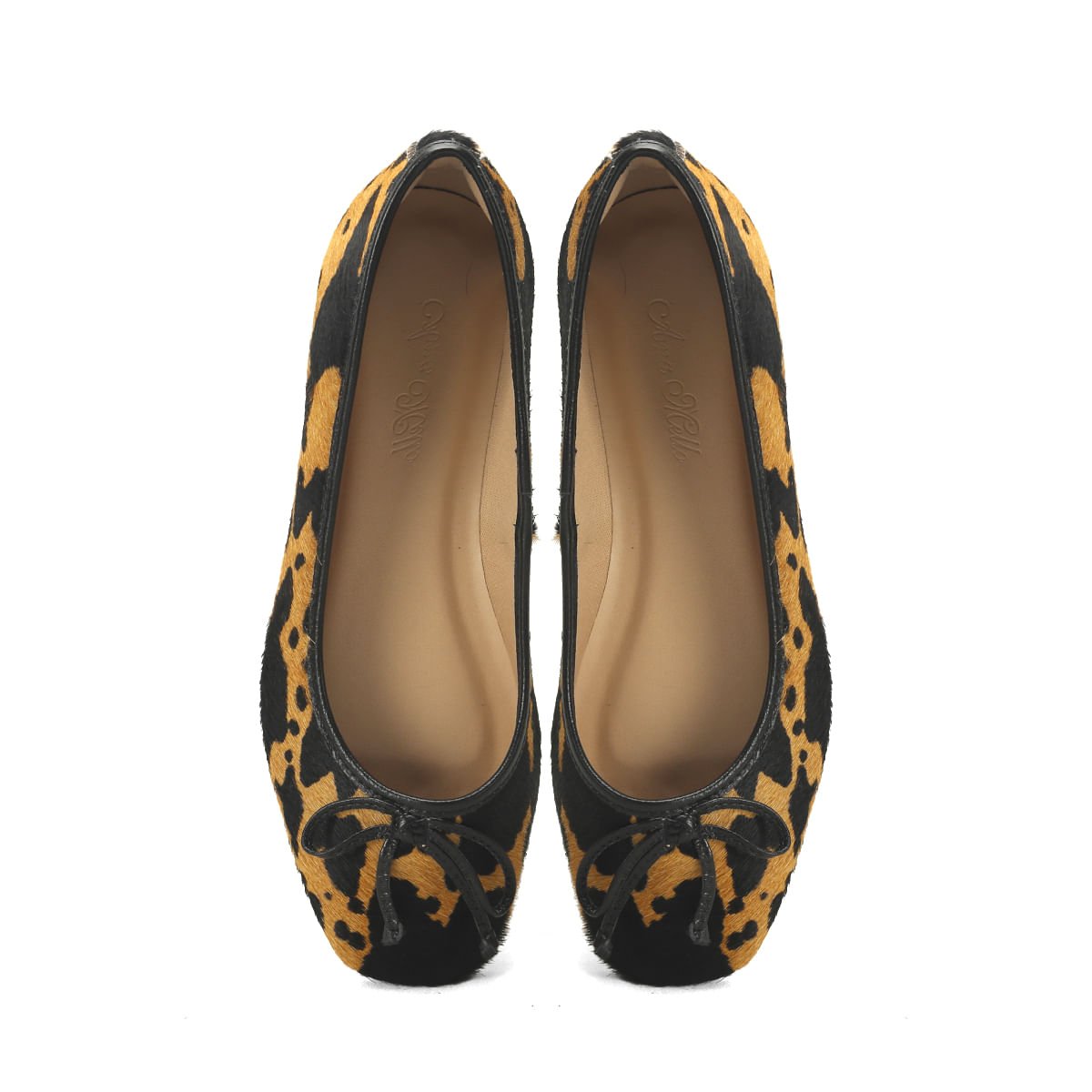 Sapatilha Pelo Vaquinha Bico Redondo Ana Mello Marrom/Preto 5