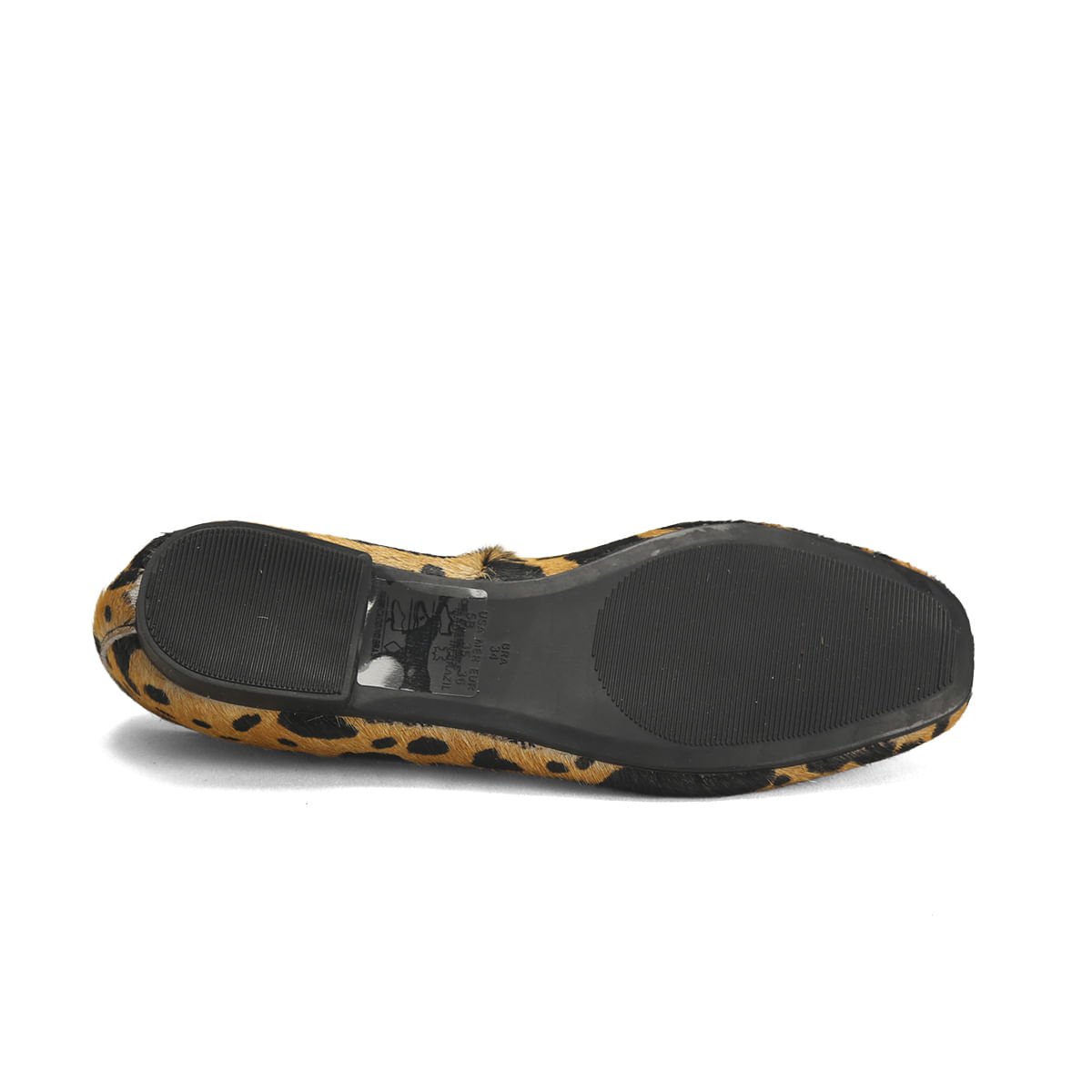 Sapatilha Pelo Vaquinha Bico Redondo Ana Mello Marrom/Preto 3
