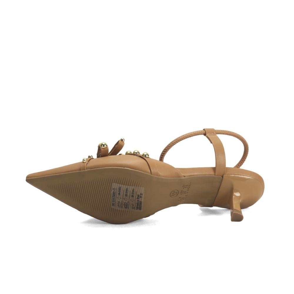 Scarpin de Napa com Calce Fácil Bico Fino Ana Mello Marrom 5