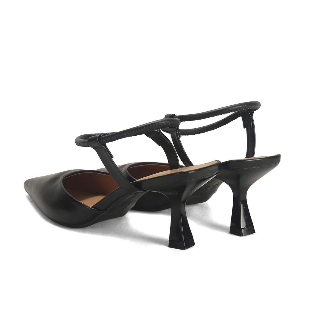 Scarpin Bico Fino Feminino Calce Fácil Ana Mello Preto 3