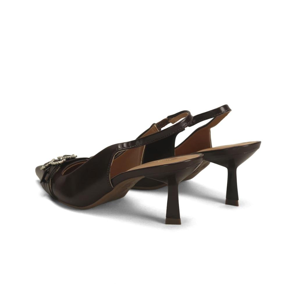 Scarpin Slingback com Fivelas em Strass Ana Mello 3