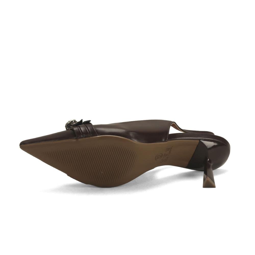 Scarpin Slingback com Fivelas em Strass Ana Mello 5