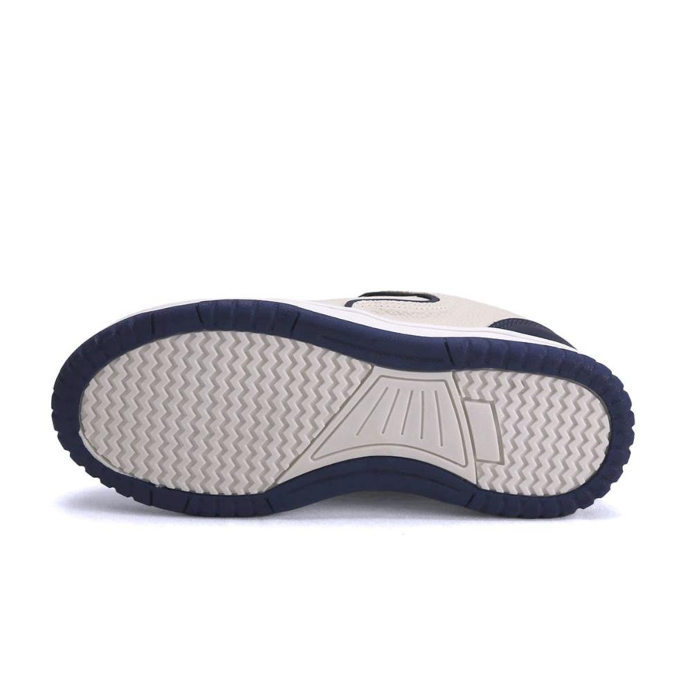 Tênis Moderno Bicolor com Solado de Borracha Ana Mello Branco/Azul 5