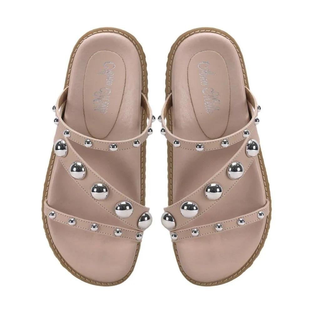 Papete Rosa Chá com Esferas Estilo e Conforto Ana Mello Bege 2