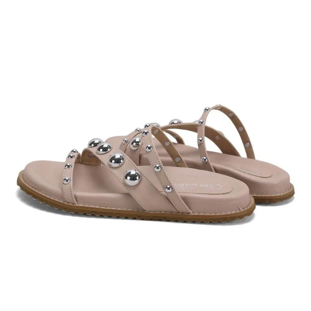 Papete Rosa Chá com Esferas Estilo e Conforto Ana Mello Bege 3