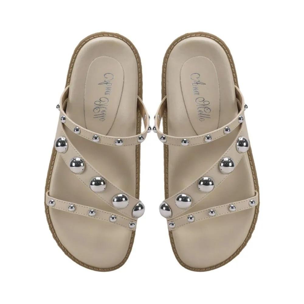 Papete Off White com Esferas Elegância e Conforto Ana Mello Bege 2