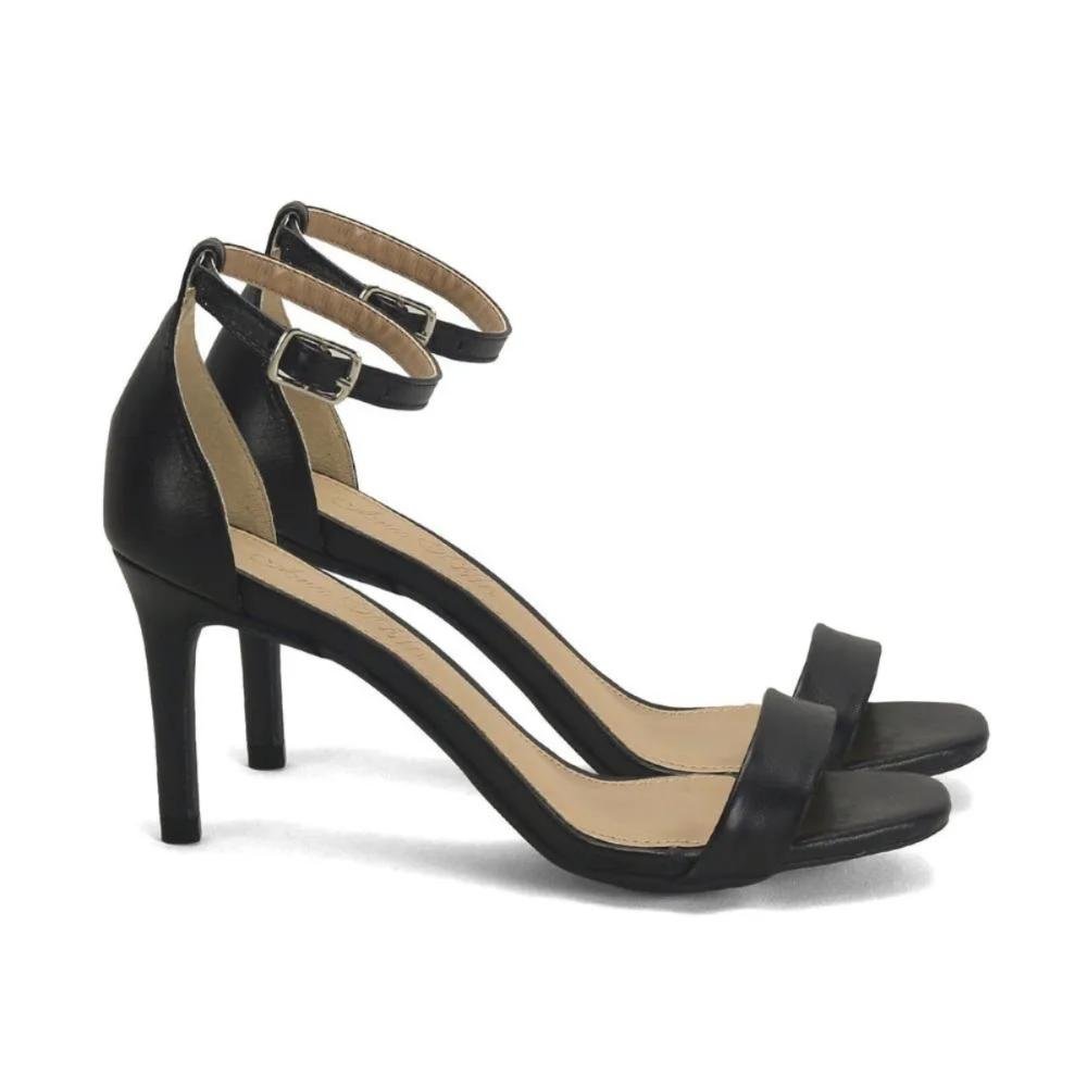 Sandália Minimalista em Couro Conforto e Estilo Ana Mello
