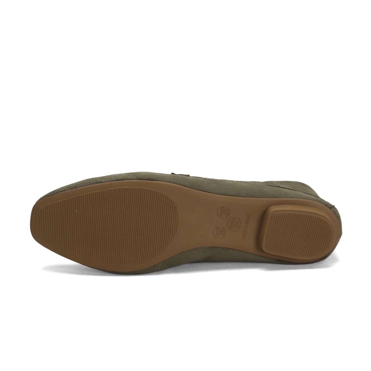 Mocassim clássico suede verde army com fivela ouro light Verde 5
