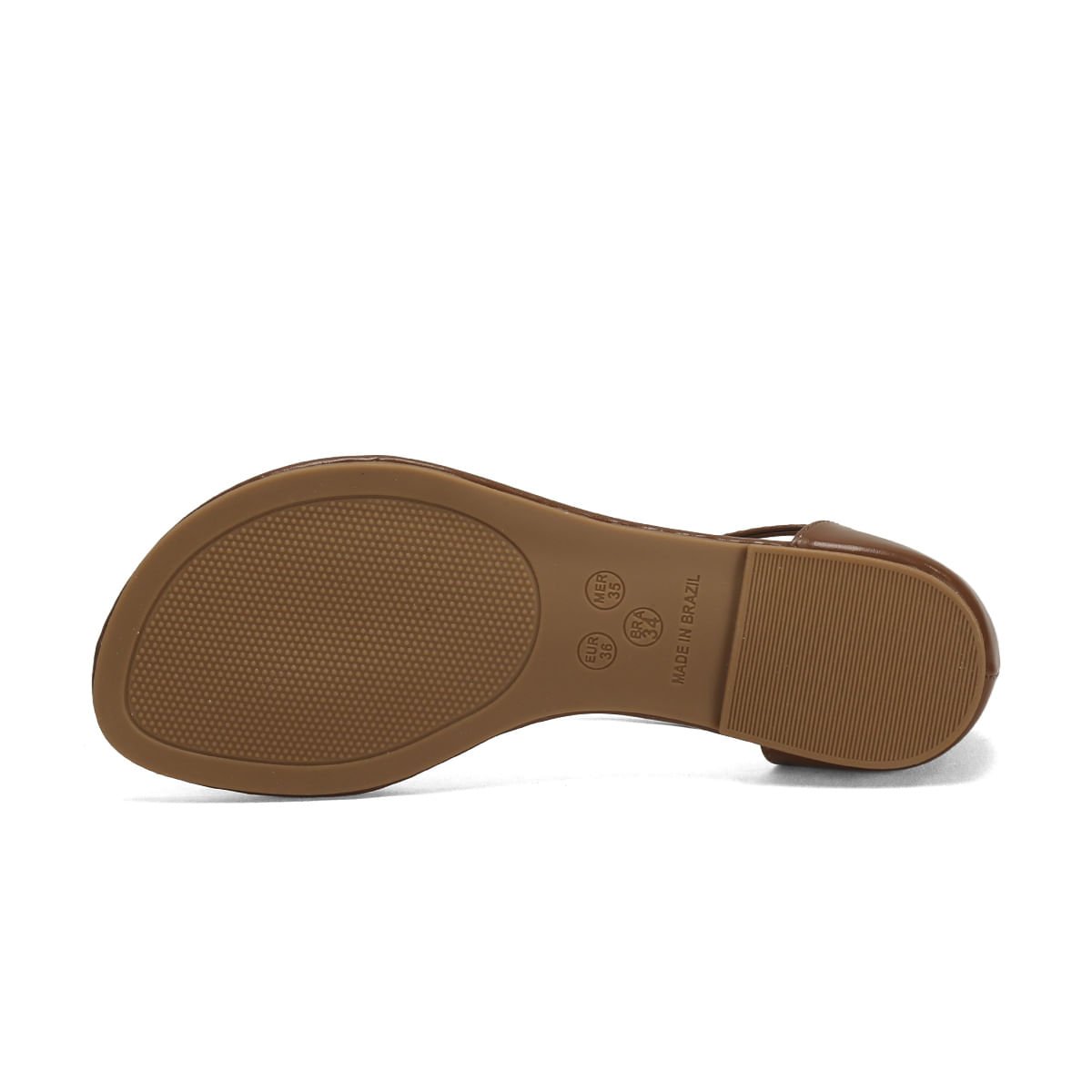 Rasteira Caramelo Pedrarias Coloridas Confortável Marrom 4