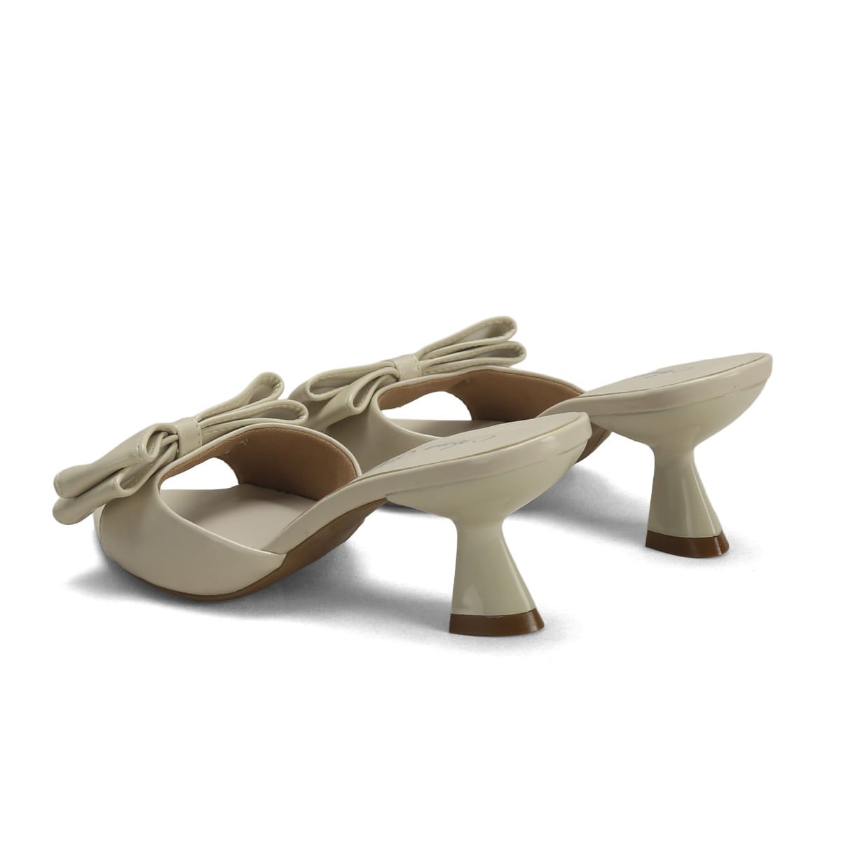 Mule Salto Taça Laço Off White Napa 6,5cm Off White 3