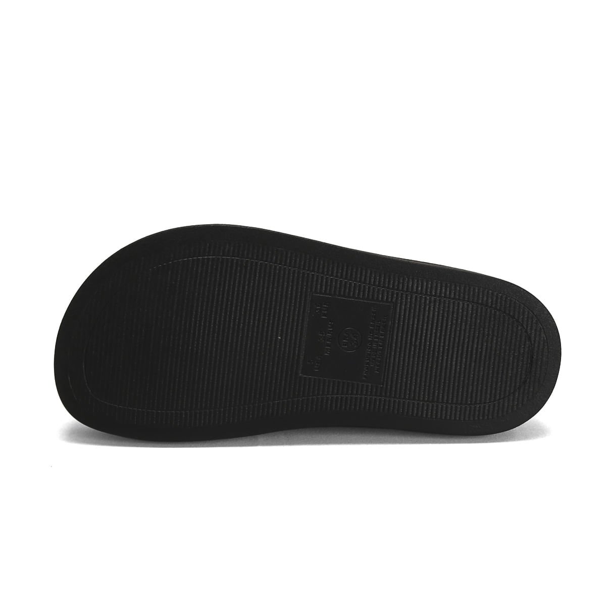 Sandália Flatform Napa Preta Super Confortável Preto 5