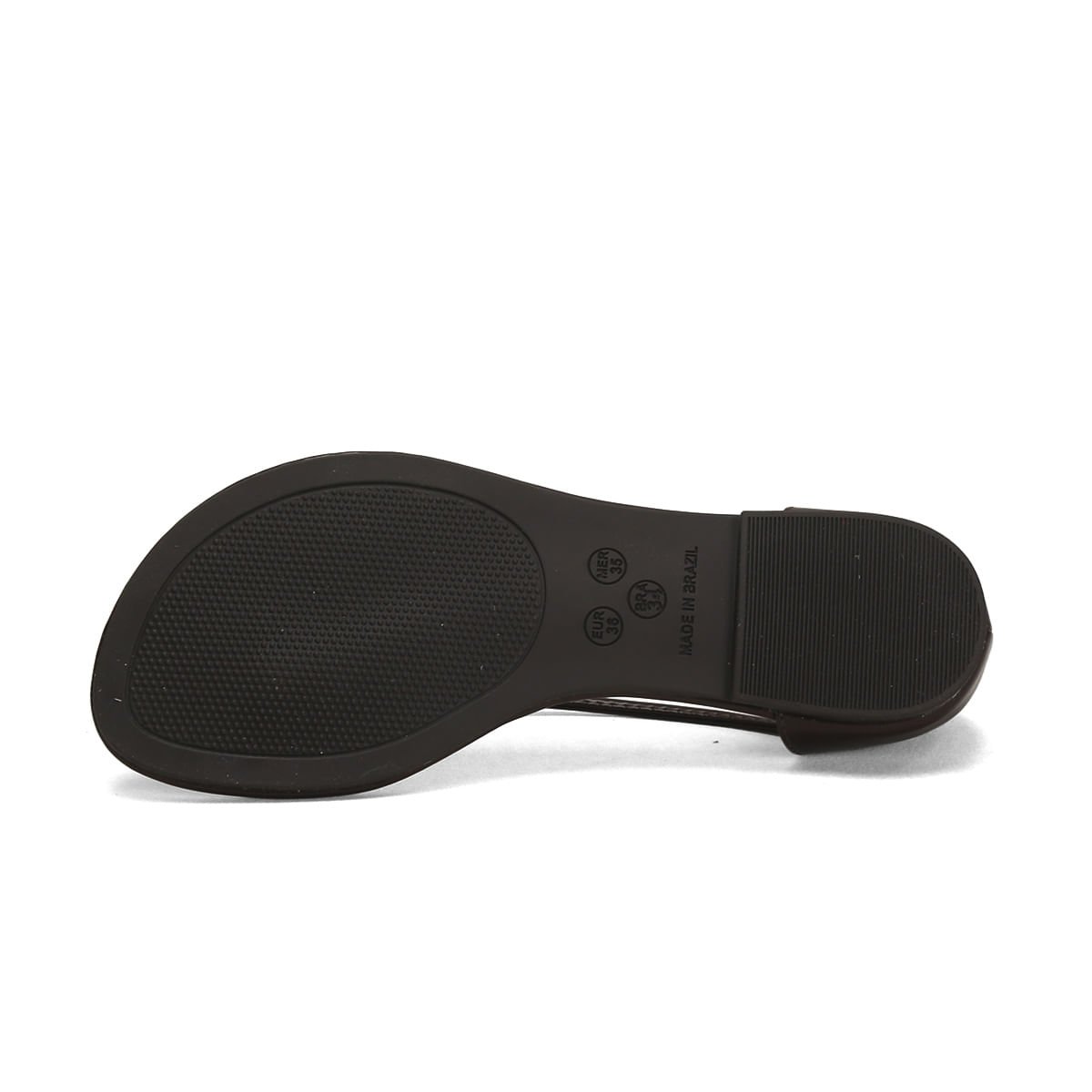 Rasteira Pedras Marmorizadas Café Calce Fácil Café 5