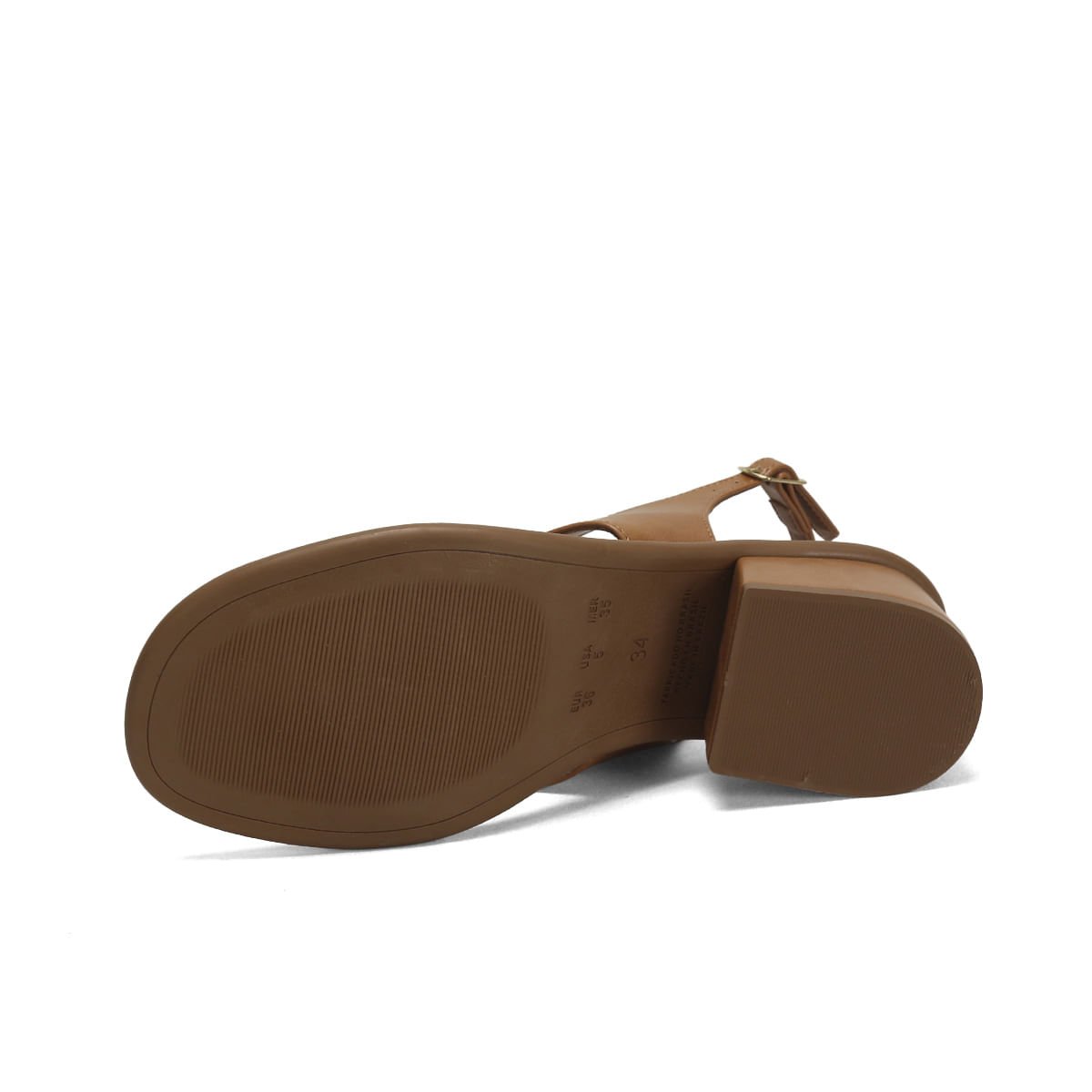 Sandália Dedo Caramelo Salto Bloco 6cm Napa Marrom 5