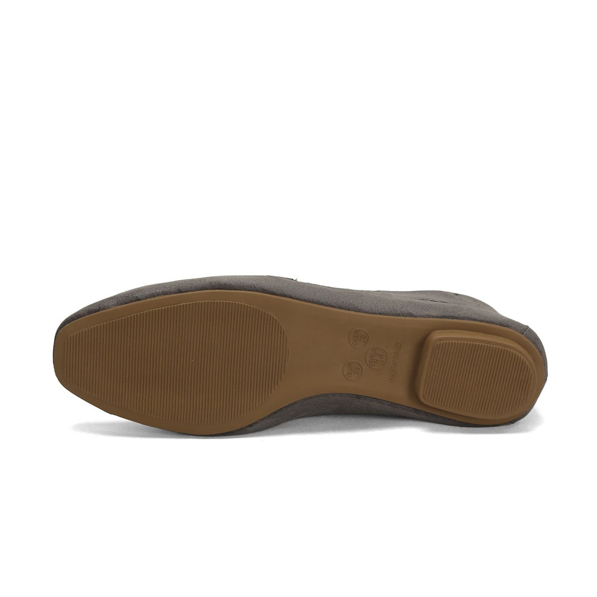 Mocassim clássico suede cinza com fivela ouro light Cinza 5
