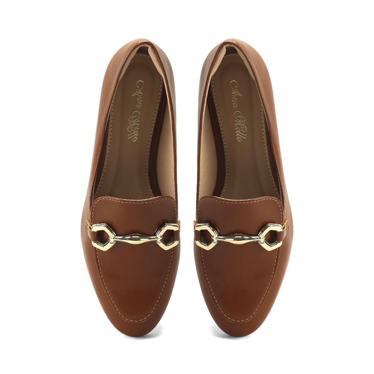Mocassim Feminino Clássico Para o Dia a Dia Ana Mello Marrom 2