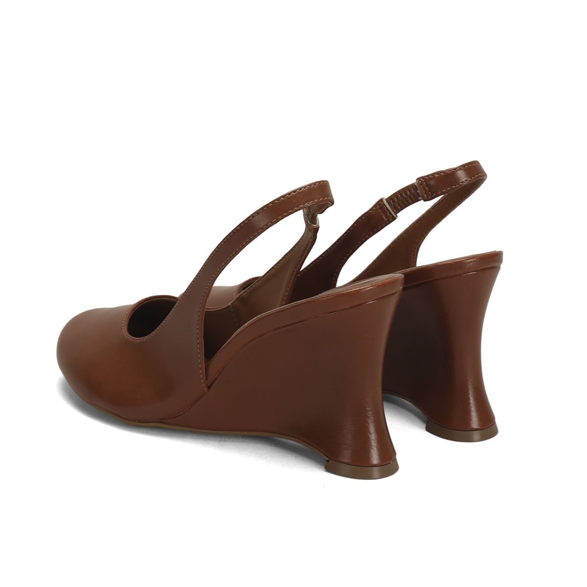Sapato Boneca Anabelado Caramelo Napa 9cm Marrom 3