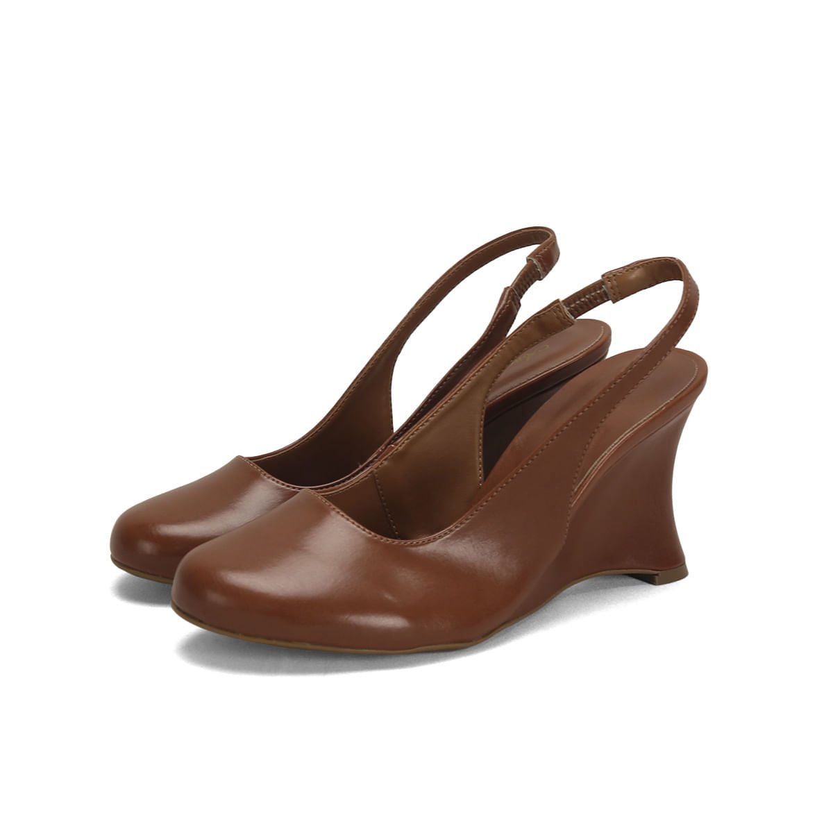 Sapato Boneca Anabelado Caramelo Napa 9cm Marrom 2