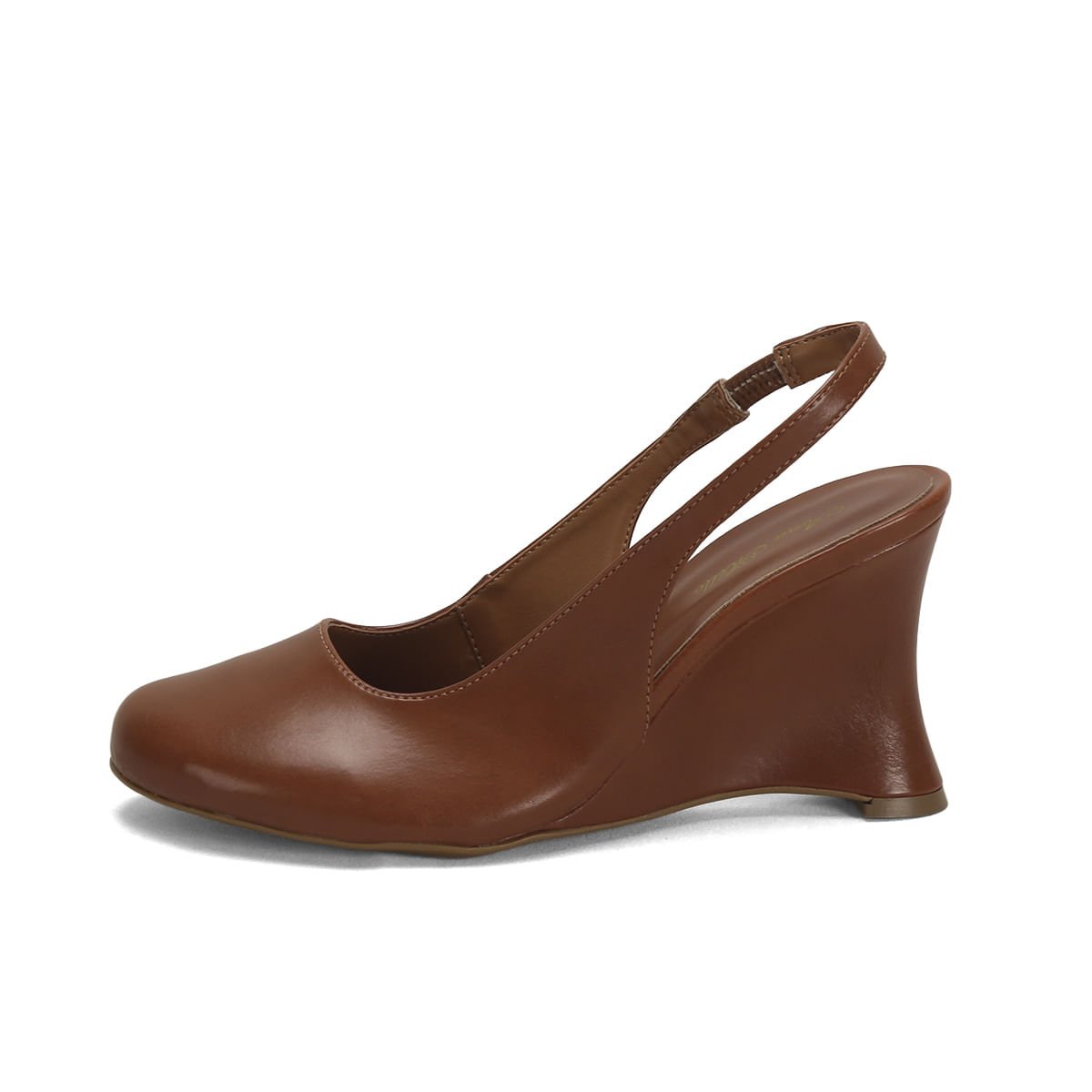 Sapato Boneca Anabelado Caramelo Napa 9cm Marrom 4