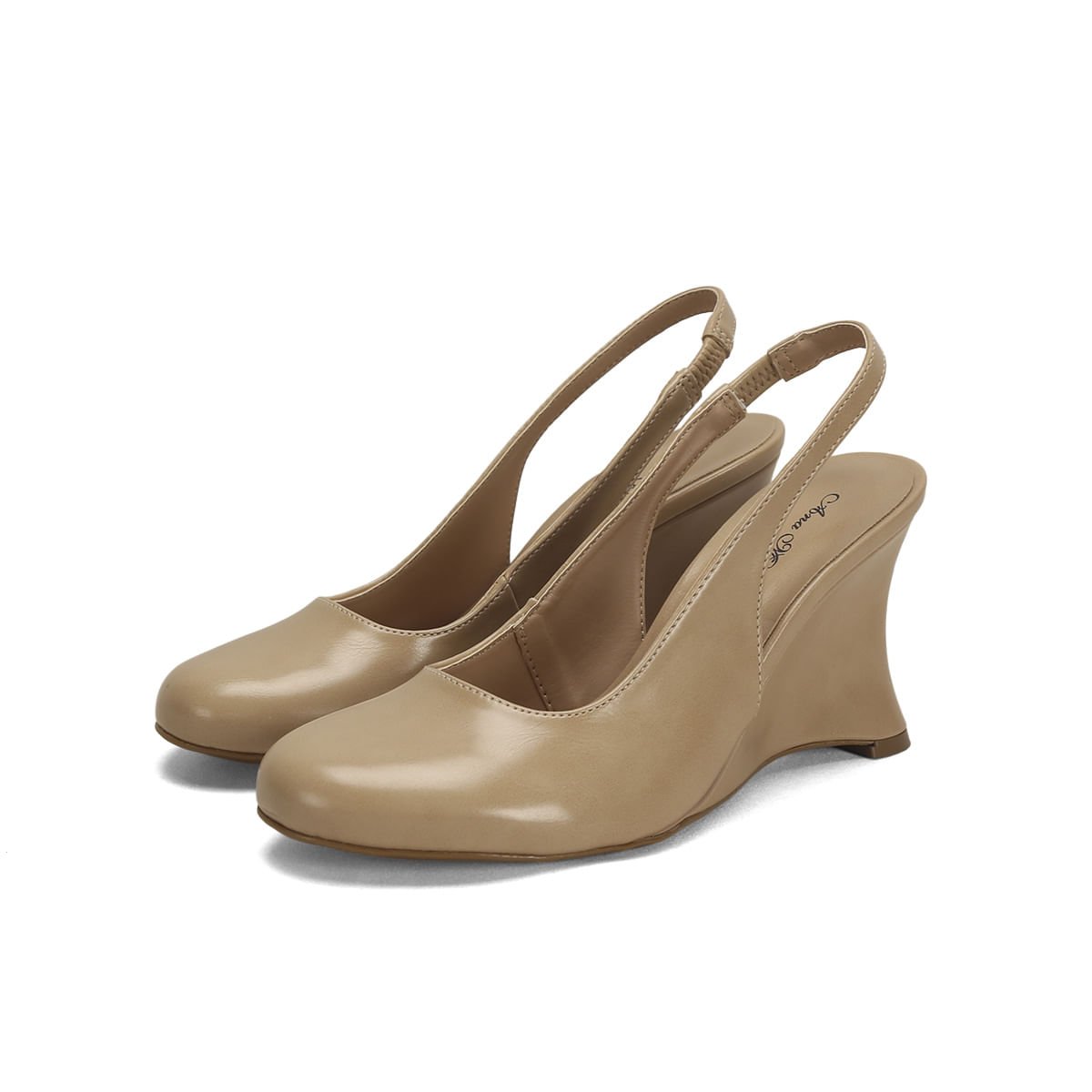 Sapato Boneca Anabelado Napa 9cm Bege 2