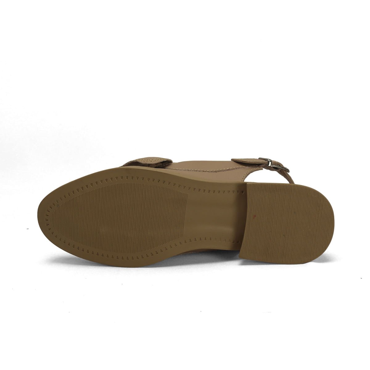 Mocassim Slingback Couro Fly Nude com Laço Marrom 5