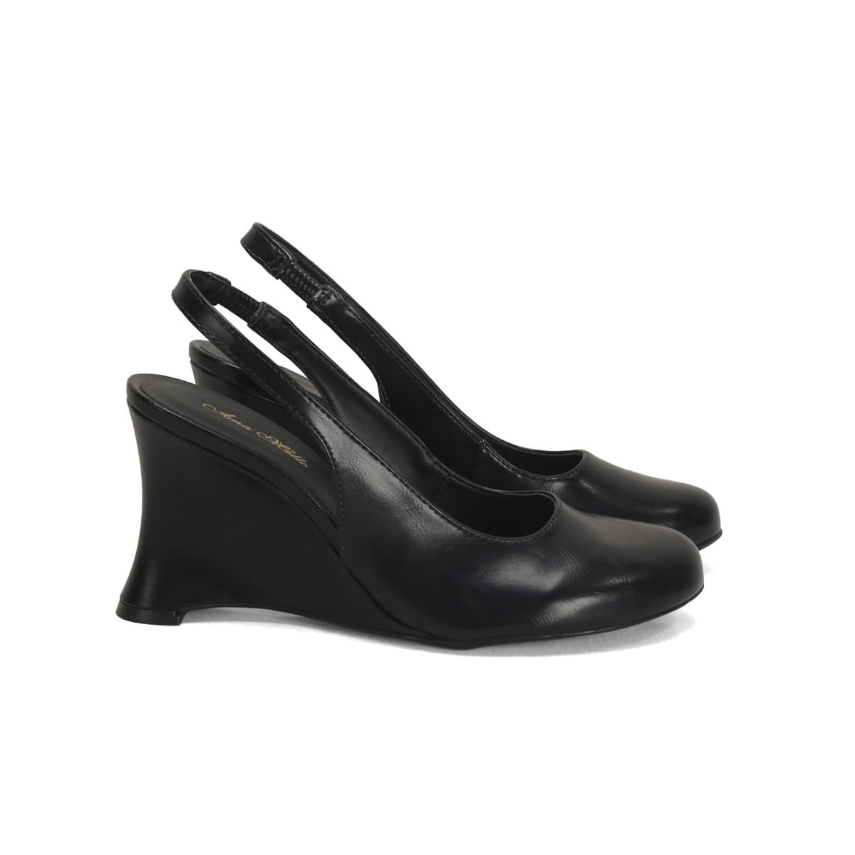 Sapato Boneca Anabelado Preto Napa 9cm