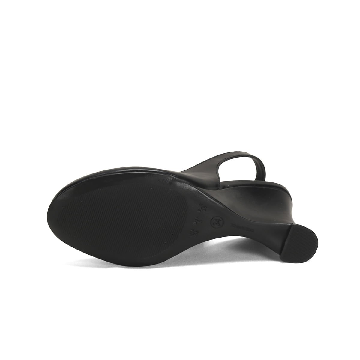 Sapato Boneca Anabelado Preto Napa 9cm Preto 5