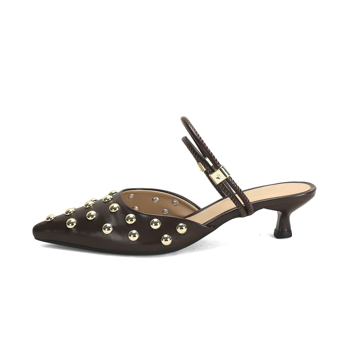 Slingback Social Feminino com Calce Fácil Ana Mello Café 4