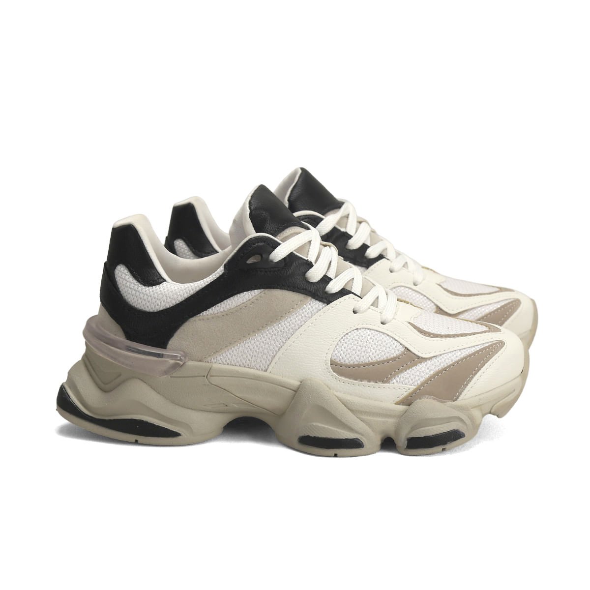 Tênis Casual Feminino com Design Bicolor Ana Mello