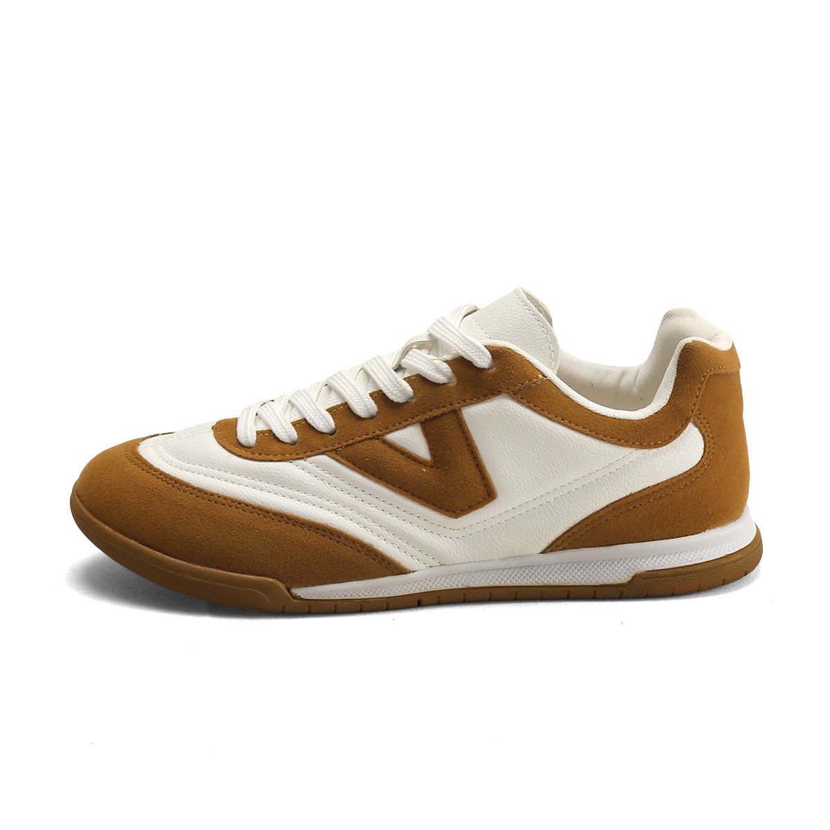 Tênis Casual Bicolor Feminino Super Macio Ana Mello Branco/Caramelo 4