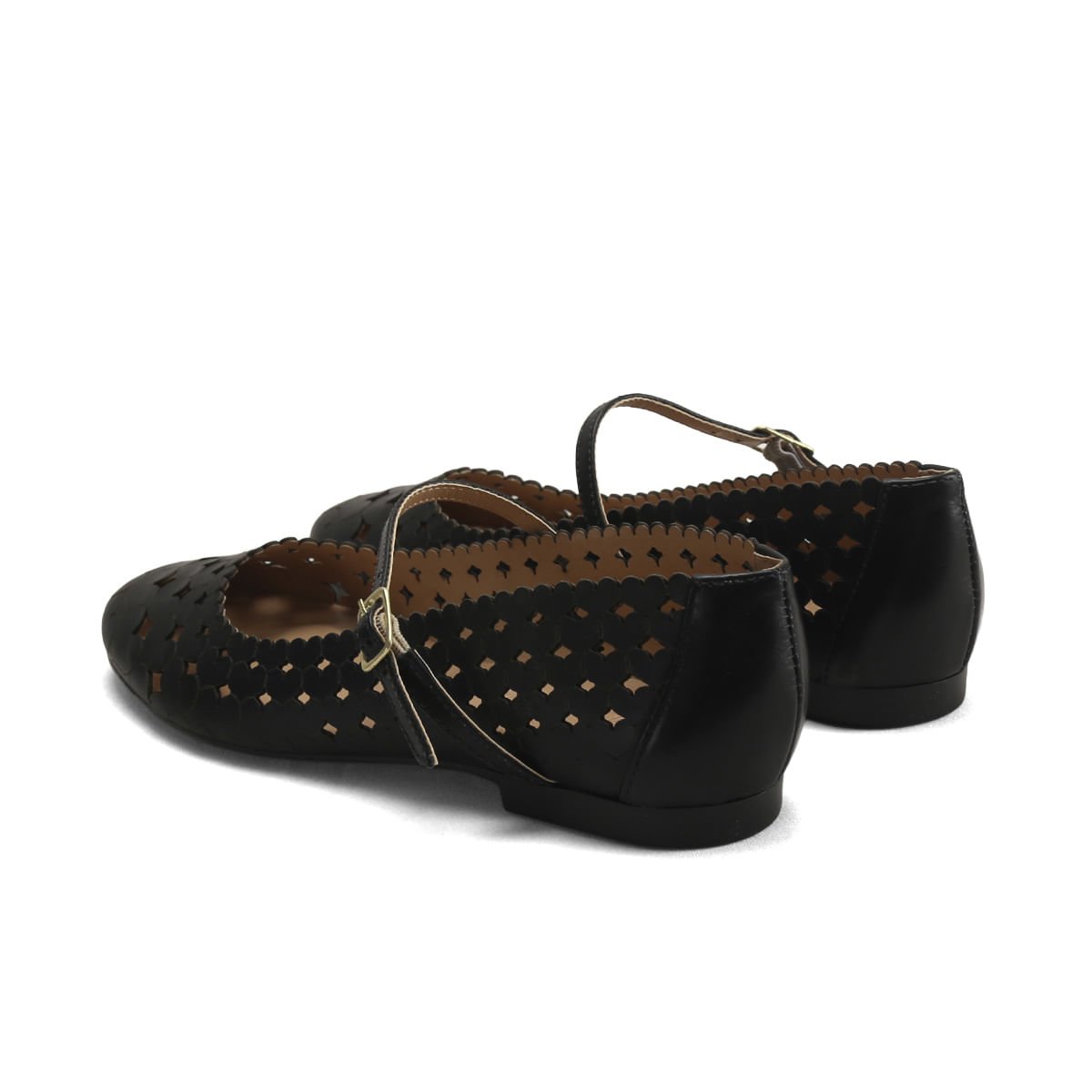 Sapatilha de Couro com Detalhes a Laser Ana Mello Preto 3