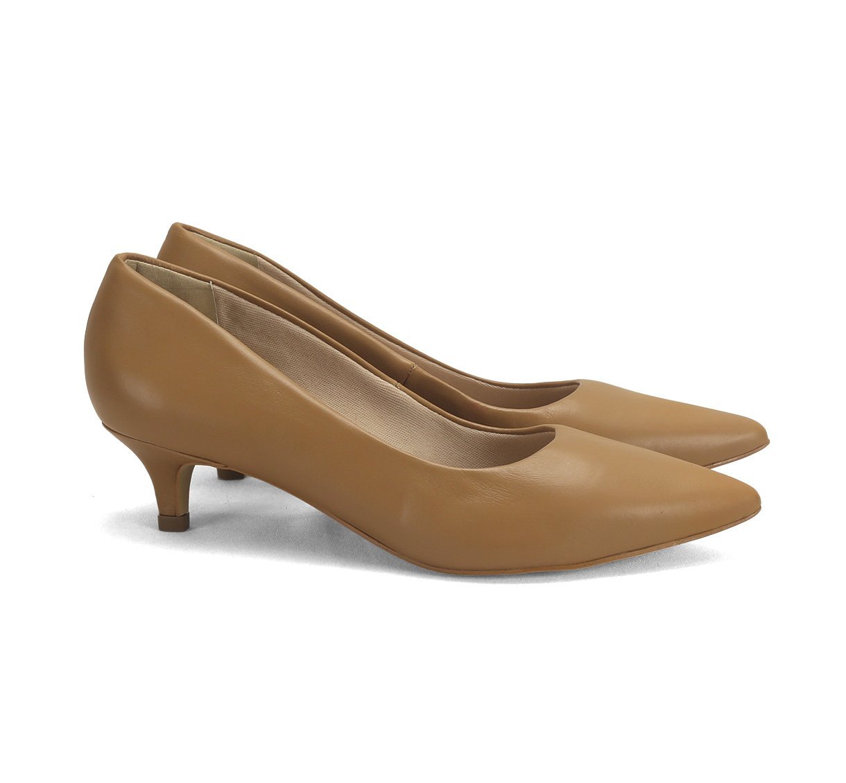 Scarpin Couro Ana Mello Salto Baixo 6cm