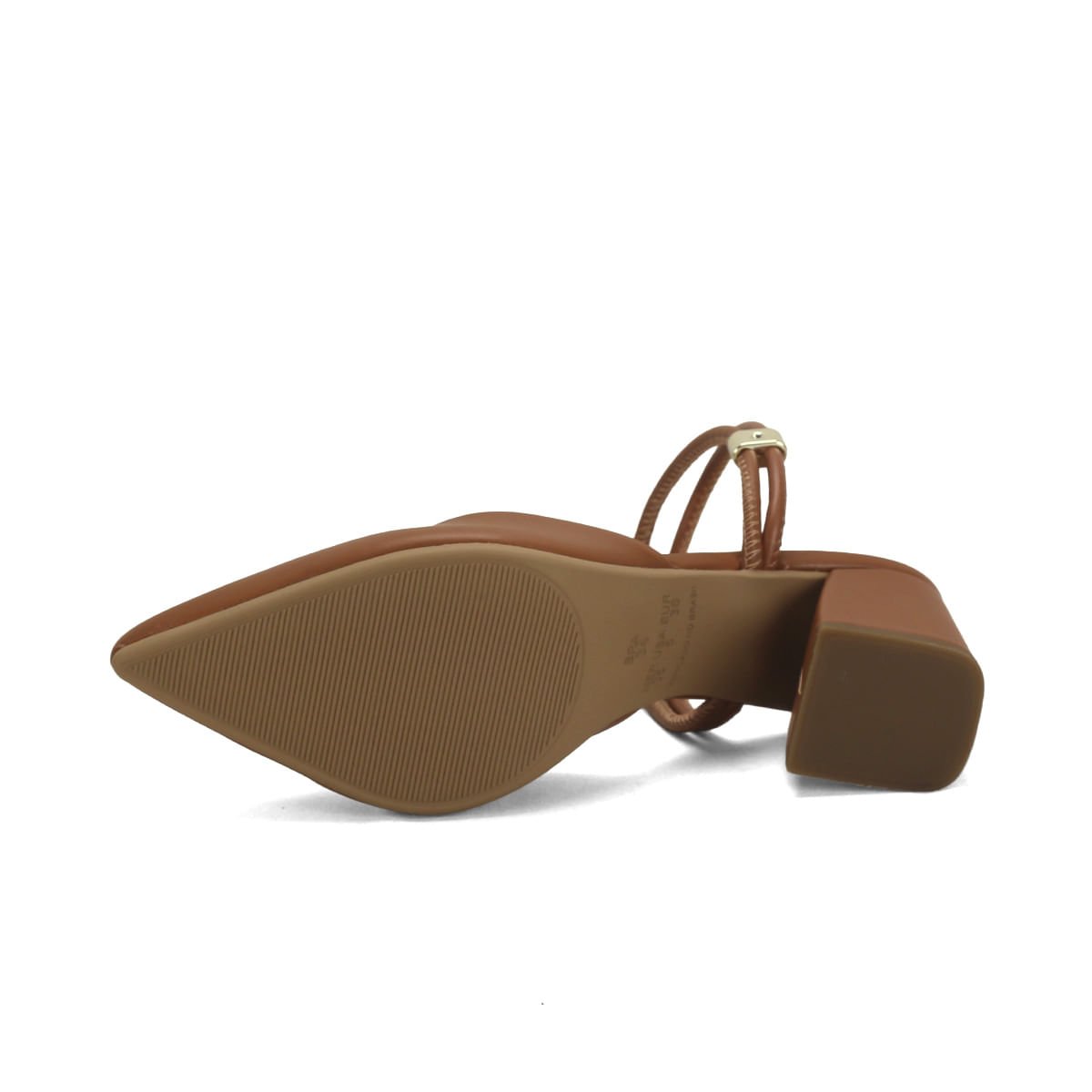 Scarpin calce fácil napa caramelo Marrom 5