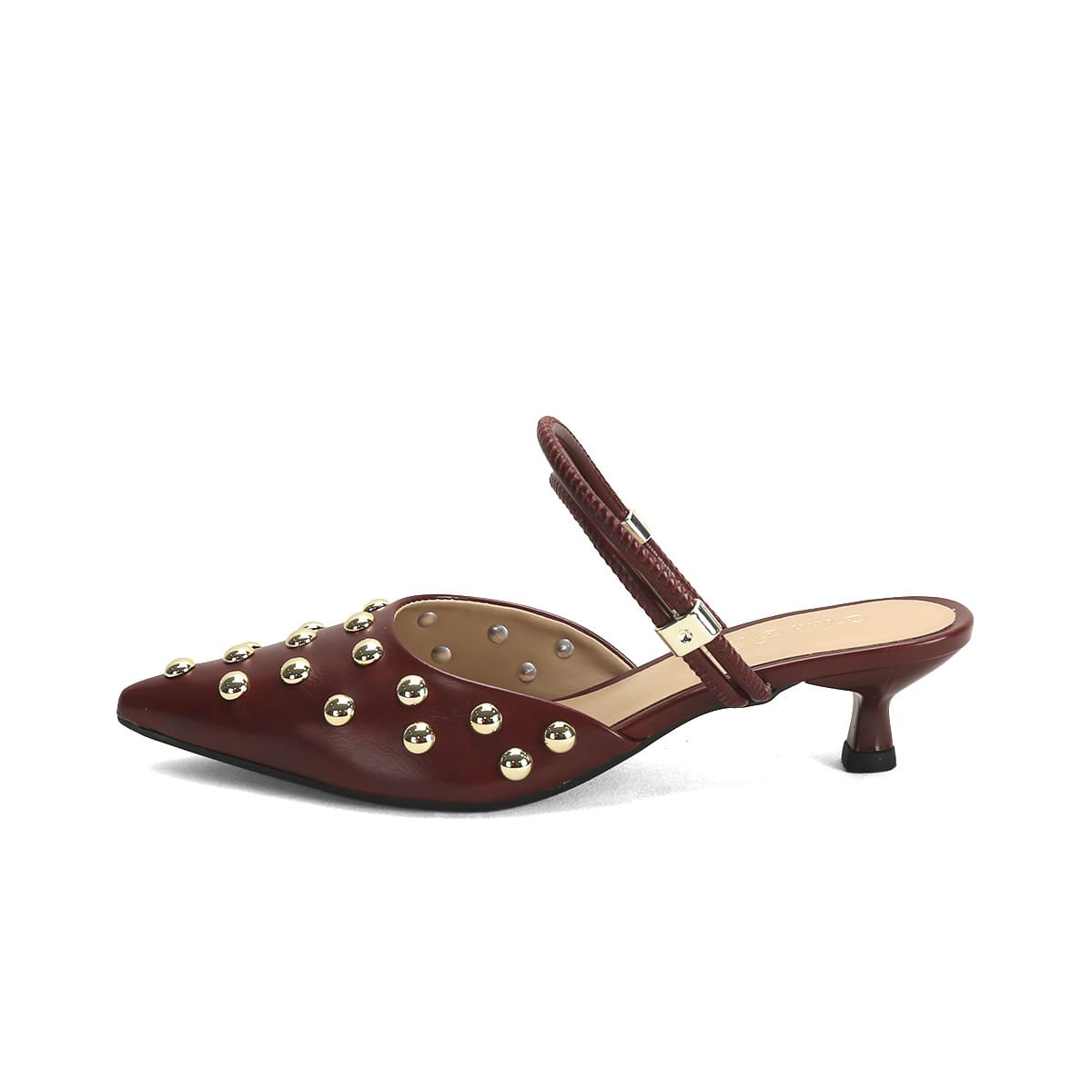 Slingback Feminino Bico Fino Calce Fácil Ana Mello Marrom 4