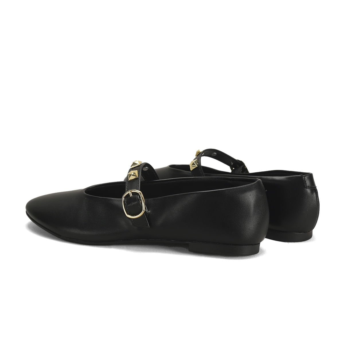 Sapatilha Boneca com Tachas Piramidais Ana Mello Preto 3