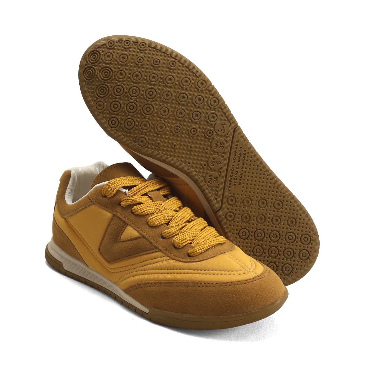 Tênis Feminino Casual Design com Vários Tons Ana Mello Amarelo 2