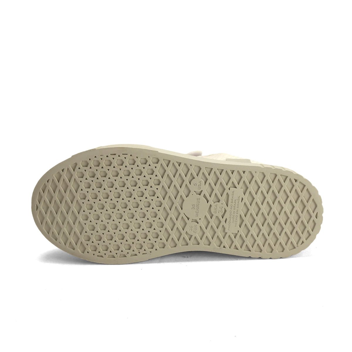 Tênis Velcro Escamas Ana Mello Napa Conforto Bege 5